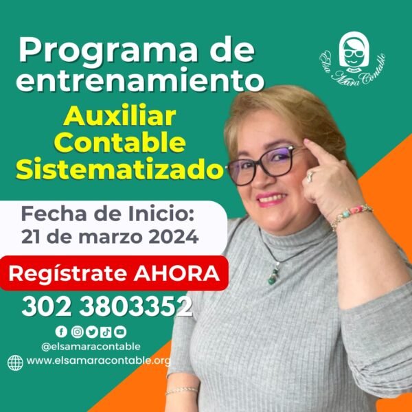 Programa de Entrenamiento Auxiliar Contable Sistematizado VIII