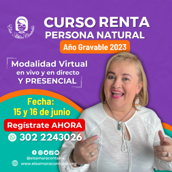 Curso Renta Persona Natural - Año Gravable 2023